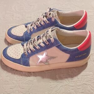 Vintage Havana Blue and White Sneakers